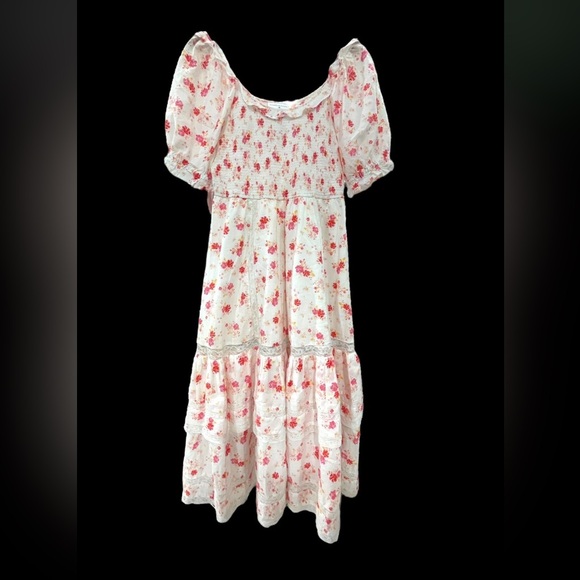 Love Shack Fancy x Target Cosette puff sleeve floral dress Size Small - Picture 14 of 14